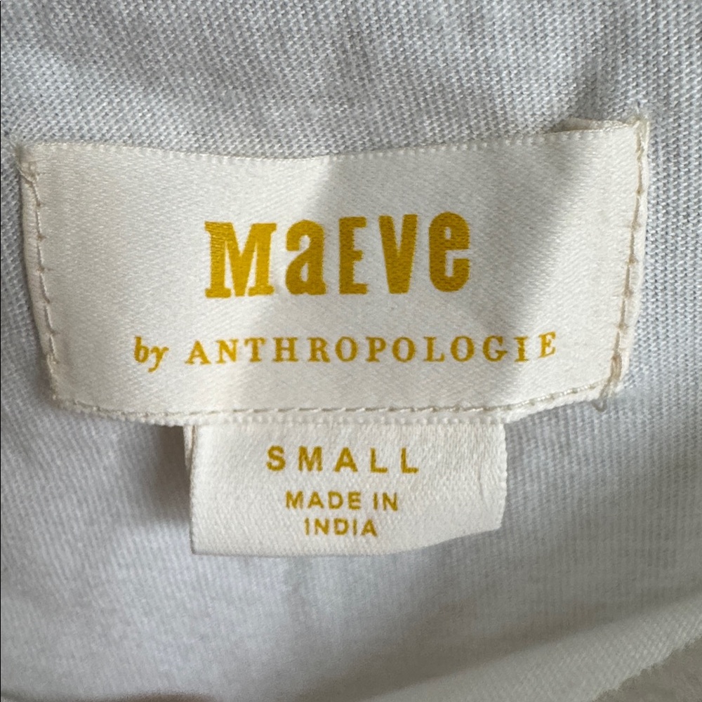 Sold/ not available MAEVE by Anthropologie White Short Sleeve - Picture 5 of 9